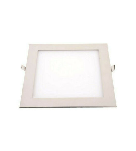 EUROLAMP 145-68020 ΤΕΤΡΑΦΩΝΟ ΦΩΤΙΣΤΙΚΟ LED PANEL 20W 6500K 22.5X22.5ΕΚ.