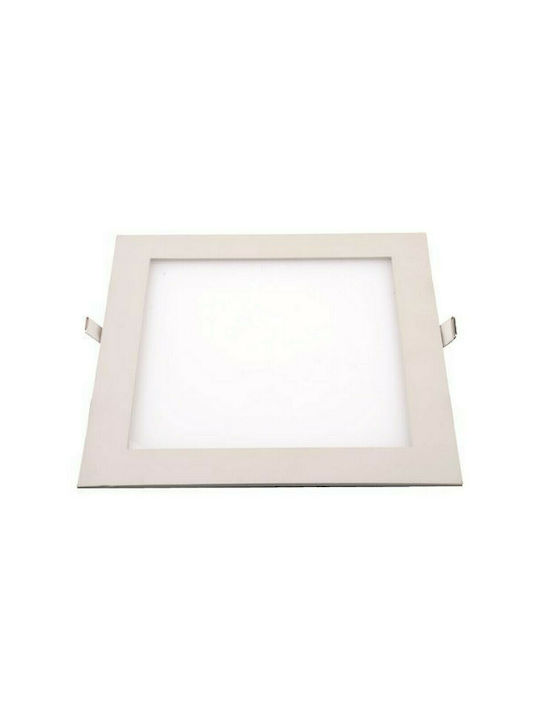 EUROLAMP 145-68021 ΦΩΤΙΣΤΙΚΟ ΧΩΝΕΥΤΟ ΤΕΤΡΑΓΩΝΟ LED PANEL 20W 4000K 22.5x22.5εκ.