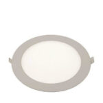 EUROLAMP 145-68410 ΦΩΤΙΣΤΙΚΟ ΣΤΡΟΓΓΥΛΟ ΧΩΝΕΥΤΟ LED PANEL 18W 6500K 22.5x22.5εκ. INOX