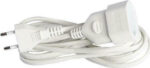 EUROLAMP 147-13026 ΠΡΟΕΚΤΑΣΗ ΠΛΑΚΕ 2x0.75mm² 5Μ ΛΕΥΚΟ