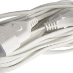 EUROLAMP 147-13026 ΠΡΟΕΚΤΑΣΗ ΠΛΑΚΕ 2x0.75mm² 5Μ ΛΕΥΚΟ