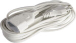 EUROLAMP 147-13026 ΠΡΟΕΚΤΑΣΗ ΠΛΑΚΕ 2x0.75mm² 5Μ ΛΕΥΚΟ