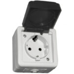 EUROLAMP 147-16210 ΠΡΙΖΑ ΕΞΩΤΕΡΙΚΗ ΚΑΠΑΚΙ ΓΚΡΙ