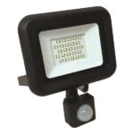EUROLAMP 147-69633 ΠΡΟΒΟΛΕΑΣ LED 20W 6500K ΜΕ ΑΝΙΧΝΕΥΤΗ ΚΙΝΗΣΗΣ ΜΑΥΡΟΣ