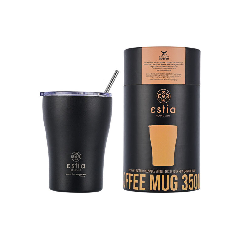 ESTIA COFFE MUG STA MIDNIGHT BLACK 350ml