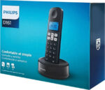 PHILIPS D1611B/GRS ΑΣΥΡΜΑΤΟ ΤΗΛΕΦΩΝΟ ΜΑΥΡΟ