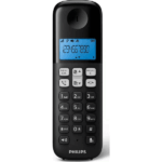 PHILIPS D1611B/GRS ΑΣΥΡΜΑΤΟ ΤΗΛΕΦΩΝΟ ΜΑΥΡΟ