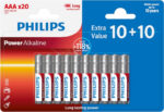 PHILIPS LR03P20BP/GRS AAA POWER ALKALINE 10+10TMX