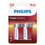 PHILIPS LR14P2B POWER ALKALINE ΜΠΑΤΑΡΙΑ CR14 1,5V 2ΤΜΧ