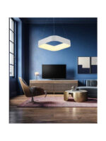 EUROLAMP 144-17016 ΦΩΤΙΣΤΙΚΟ ΚΡΕΜΑΣΤΟ ΜΕ ΕΝΣΩΜΑΤΩΜΕΝΟ LED 3000K ΣΕ ΛΕΥΚΟ ΧΡΩΜΑ