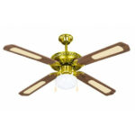 EUROLAMP 147-29001 ΑΝΕΜΙΣΤΗΡΑΣ ΟΡΟΦΗΣ 130CM ΜΕ ΦΩΣ ΚΑΦΕ