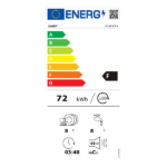 CANDY CP 8F9FFA ΕΛΕΥΘΕΡΟ ΠΛΥΝΤΗΡΙΟ ΠΙΑΤΩΝ ΠΑΓΚΟΥ ΓΙΑ 8 ΣΕΡΒΙΤΣΙΑ Π55XY59.5ΕΚ. ΓΚΡΙ