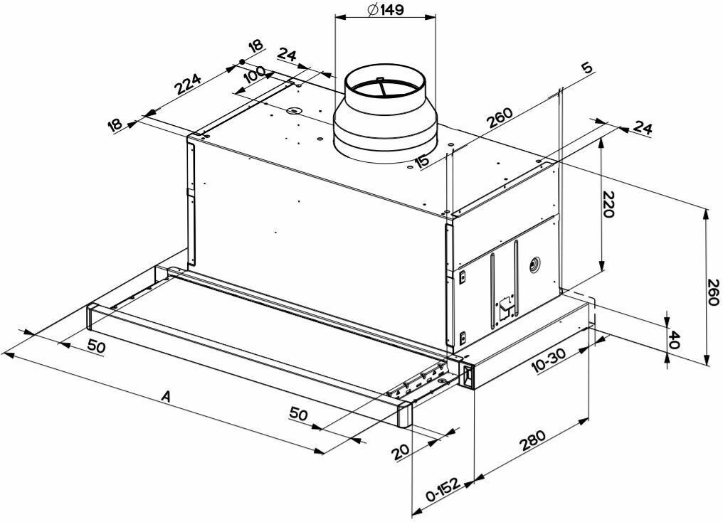 FABER MAXIMA NG ECO ENV8 A60 ΑΠΟΡΡΟΦΗΤΗΡΑΣ ΣΥΡΟΜΕΝΟΣ INOX 60cm
