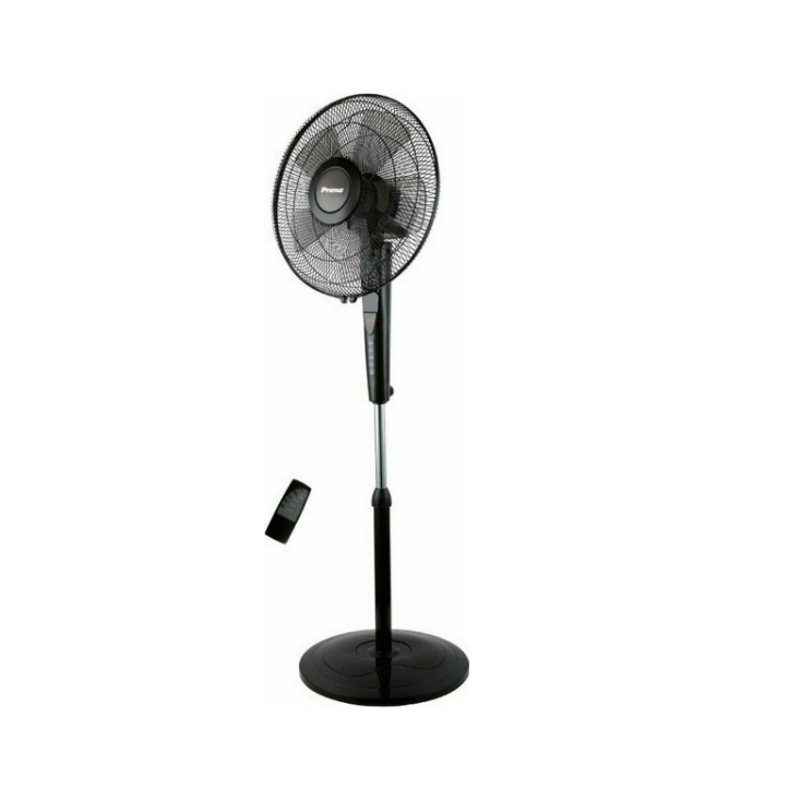 PRIMO PRSF-80505 ΑΝΕΜΙΣΤΗΡΑΣ ΟΡΘΟΣΤΑΤΗΣ 60W ΔΙΑΜΕΤΡΟΥ 40CM ΜΕ ΤΗΛΕΧΕΙΡΙΣΤΗΡΙΟ ΜΑΥΡΟΣ