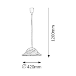 RABALUX 3954 ROLLY ΦΩΤΙΣΤΙΚΟ ΚΡΕΜΑΣΤΟ Ε27 ΜΠΕΖ