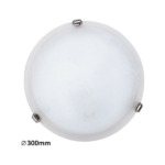 RABALUX ALABASTRO 3202 ΓΥΑΛΙΝΗ ΠΛΑΦΟΝΙΕΡΑ ΟΡΟΦΗΣ 31,5CM