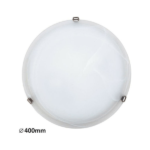 RABALUX ALABASTRO 3302 ΓΥΑΛΙΝΗ ΠΛΑΦΟΝΙΕΡΑ ΟΡΟΦΗΣ ΛΕΥΚΟ 40CM