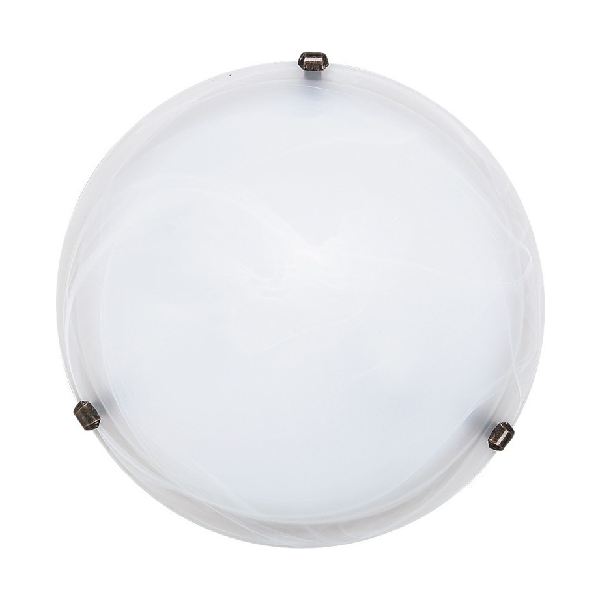 RABALUX ALABASTRO 3303 ΓΥΑΛΙΝΗ ΠΛΑΦΟΝΙΕΡΑ ΟΡΟΦΗΣ ΛΕΥΚΟ 40CM