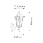 RABALUX VELENCE 8203 GARDEN WALL ΑΠΛΙΚΑ ΛΕΥΚΗ