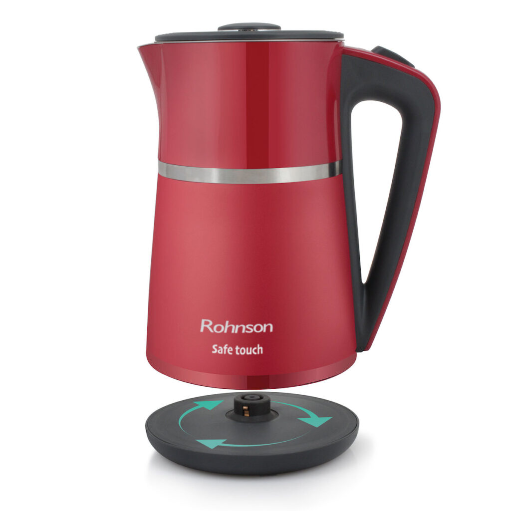 ROHNSON SAFE TOUCH R-7524 ΒΡΑΣΤΗΡΑΣ 1,7LT 2200W ΚΟΚΚΙΝΟΣ