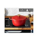 TEFAL AIR E25446 ΚΑΤΣΑΡΟΛΑ ΓΑΣΤΡΑ ΜΕ ΑΝΤΙΚΟΛΛΗΤΙΚΗ ΕΠΙΣΤΡΩΣΗ 24CM 4,7LT
