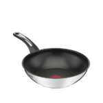 TEFAL EMOTION E30019 WOK ΑΠΟ ΑΝΟΞΕΙΔΩΤΟ ΑΤΣΑΛΙ ΜΕ ΑΝΤΙΚΟΛΛΗΤΙΚΗ ΕΠΙΣΤΡΩΣΗ 28CM