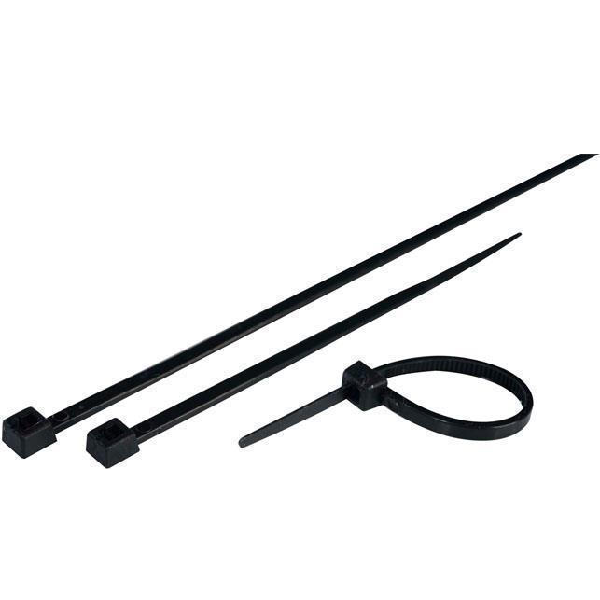 EUROLAMP 147-54102 ΔΕΜΑΤΙΚΑ ΜΑΥΡΑ 120Χ2.5 100ΤΜΧ