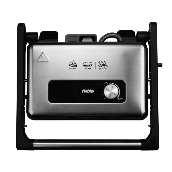 HOBBY HPG-40452 ΤΟΣΤΙΕΡΑ PANINI 1500W INOX