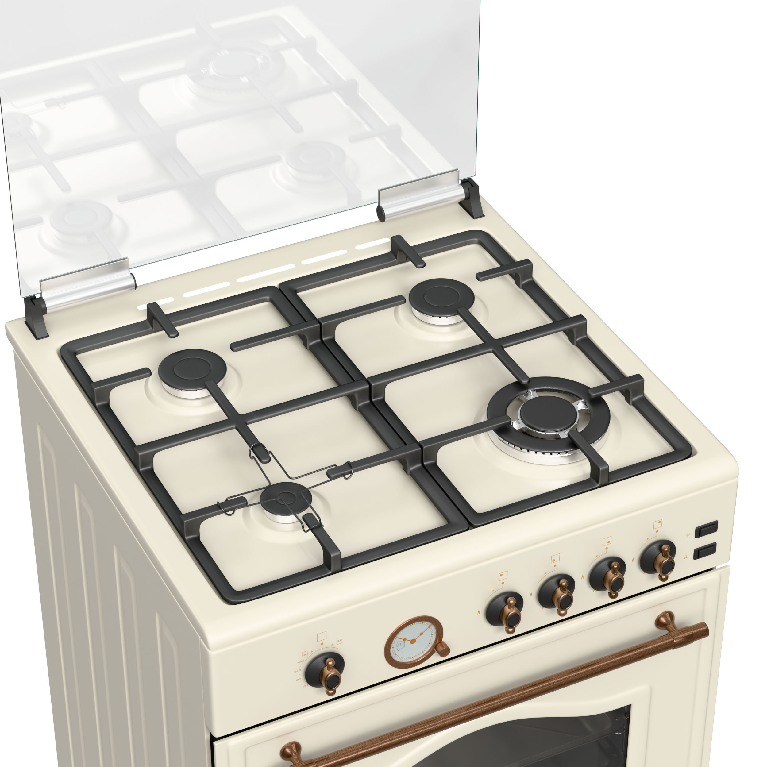 ΚΟΥΖΙΝΑ ΑΕΡΙΟΥ TGS 4111 RUSTIC BEIGE MULTIGAS - Image 2