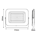 EUROLAMP 147-69351 ΠΡΟΒΟΛΕΑΣ LED 100W 4000K ΜΑΥΡΟΣ