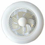 LINEME 02-00178 CIERZO ΑΝΕΜΙΣΤΗΡΑΣ ΟΡΟΦΗΣ 55CM ΜΕ ΦΩΣ ΚΑΙ ΤΗΛΕΧΕΙΡΙΣΤΗΡΙΟ ΛΕΥΚΟΣ