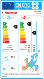 A/C INVENTOR NEO III NEVO-09/N3VI-09WFI INVERTER 9000 BTU A++/A+ ΜΕ ΙΟΝΙΣΤΗ ΚΑΙ WIFI - Image 2