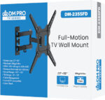 DM PRO DM-2355FD ΕΠΙΤΟΙΧΙΑ ΒΑΣΗ TV ΒΑΣΗ ΕΩΣ 55" ΚΑΙ 30KG ΜΑΥΡΟ - Image 2