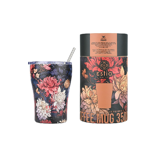 ESTIA 01-22945 COFFEE MUG MIDNIGHT BLOSSOM