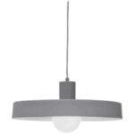 ACA DOMENICA OD5392SGY ΚΡΕΜΑΣΤΟ ΦΩΤΙΣΤΙΚΟ ΓΚΡΙ ΚΑΜΠΑΝΑ ΜΕ ΝΤΟΥΙ E27 36X120ΕΚ.