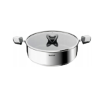 TEFAL SPACE+EMOTION E32846 ΚΑΤΣΑΡΟΛΑ ΑΠΟ ΑΝΟΞΕΙΔΩΤΟ ΑΤΣΑΛΙ ΜΕ ΚΑΠΑΚΙ ΜΕ ΑΝΤΙΚΟΛΛΗΤΙΚΗ ΕΠΙΣΤΡΩΣΗ 24CM