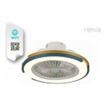 LINEME HELVIA 02-00186 ΑΝΕΜΙΣΤΗΡΑΣ ΟΡΟΦΗΣ 30CM ΜΕ ΦΩΣ ΚΑΙ ΤΗΛΕΧΕΙΡΙΣΤΗΡΙΟ ΛΕΥΚΟΣ