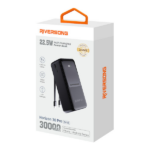 RIVERSONG HORIZON 30 PRO POWER BANK 30000MAH 22.5W ΜΕ ΘΥΡΑ USB-A ΚΑΙ ΘΥΡΑ USB-C ΜΑΥΡΟ