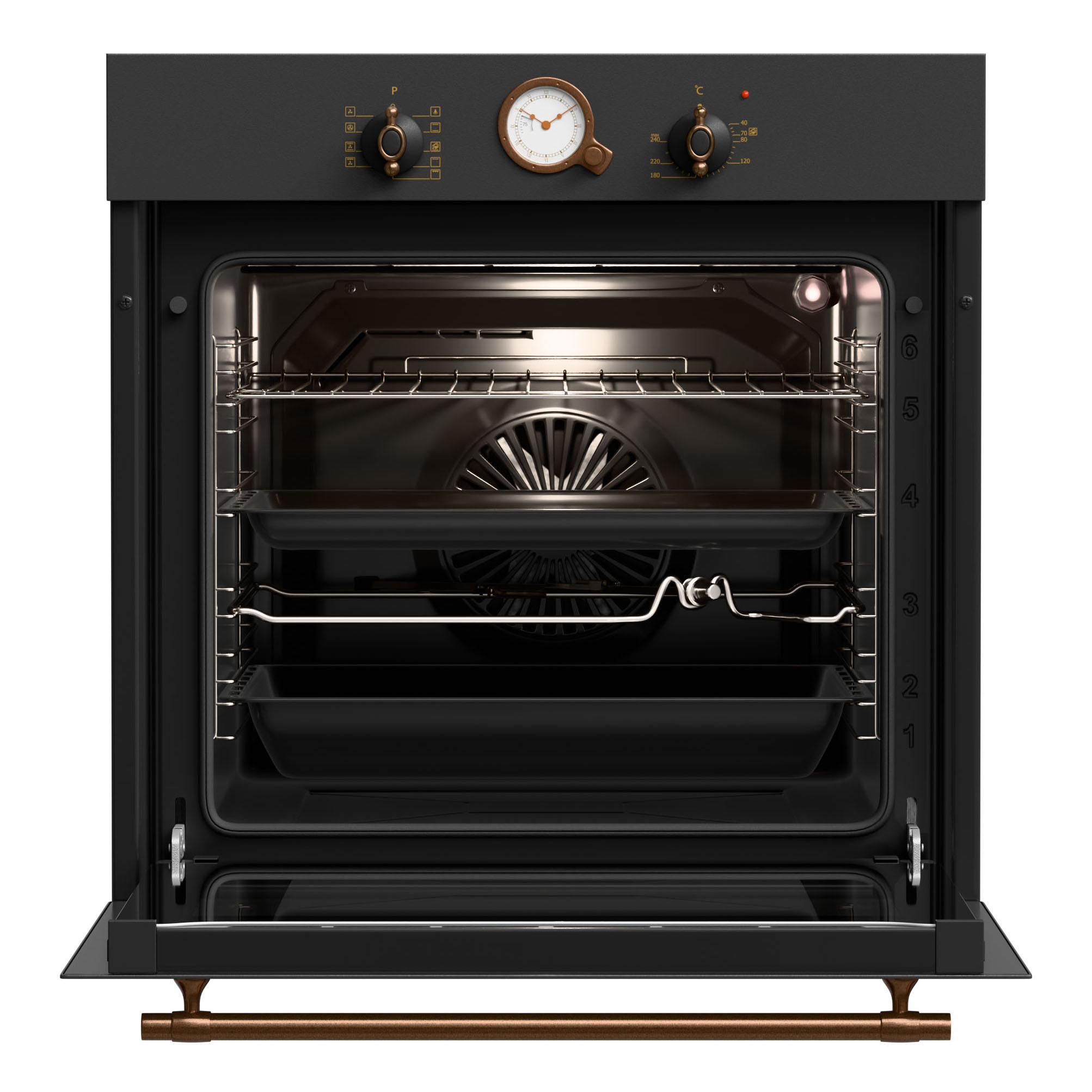 Thermogatz ΦΟΥΡΝΟΣ ΗΛΕΚΤΡΙΚΟΣ TGS 5580 XL RUSTIC ANTH 80Lt - Image 2