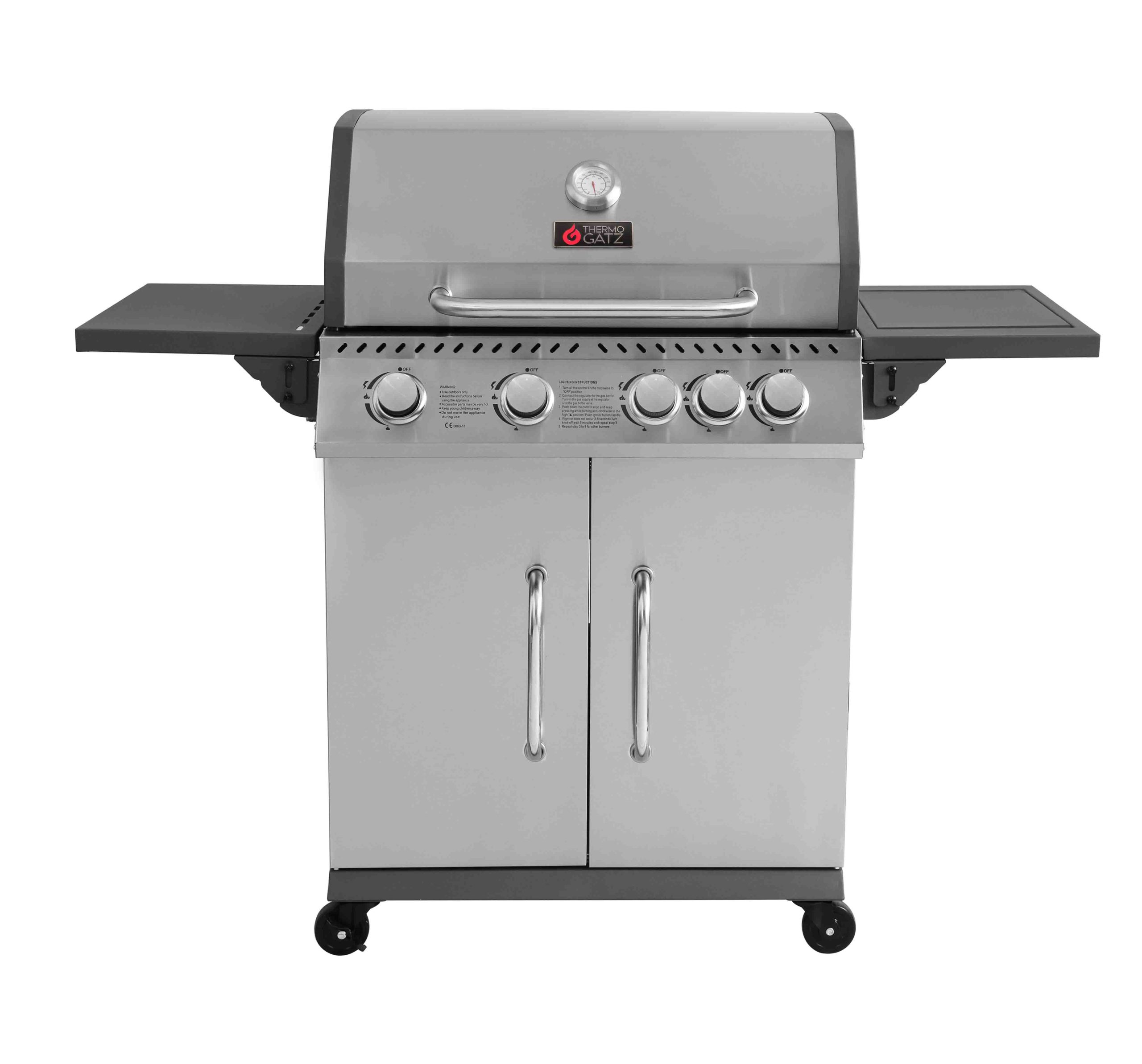 Thermogatz BBQ ΥΓΡΑΕΡΙΟΥ GS GRILL ELITE 4+1 ΙΝΟΧ - 14,5 kW