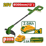 JADEVER JDGTP535 ΘΑΜΝΟΚΟΠΙΚΟ ΩΜΟΥ / ΧΕΙΡΟΣ ΜΠΑΤΑΡΙΑΣ 20V ΜΕ 1 ΜΠΑΤΑΡΙΑ 2AH 400791