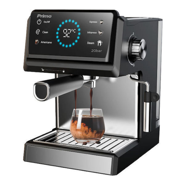Primo PREM-40542 PRIMO PREM-40542 ΜΗΧΑΝΗ ESPRESSO 850W ΠΙΕΣΗΣ 20BAR ΜΑΥΡΗ - Image 1