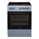 PRINCESS FR8080X ΚΟΥΖΙΝΑ 72LT ΜΕ ΚΕΡΑΜΙΚΕΣ ΕΣΤΙΕΣ Π60ΕΚ. INOX